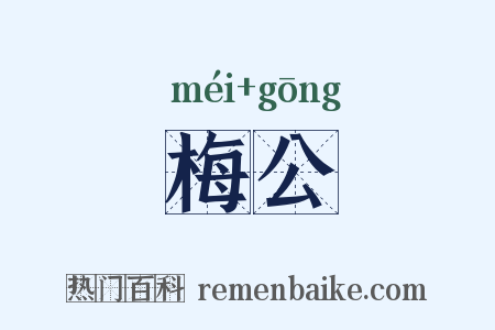 梅公是什么意思的图片